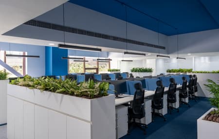 Blue Grid Workspace